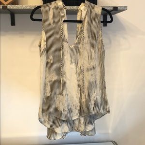 💥Parker Houndstooth Silk Top